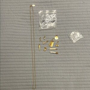 BaubleBar charm bar Gold Necklace charm Collection